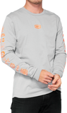 100% Retro Future Long-Sleeve T-Shirt - Vapor - Small 33007-404-10