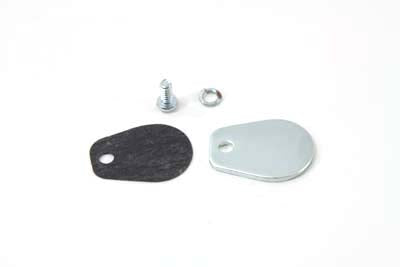 Zinc Speedometer Block Off Plate Kit - V-Twin Mfg.