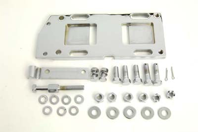 Transmission Mounting Plate Kit Chrome - V-Twin Mfg.