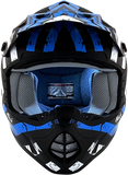 AFX FX-17 Helmet - Attack - Matte Blue/Black - XS 0110-7160