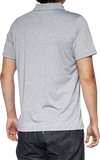 100% Corpo Polo Shirt - Heather Gray/White - 2XL 35019-252-14