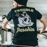 Style and Fashion Graphic Cotton T-shirt For Biker