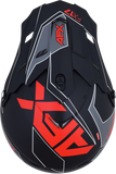 AFX FX-17 Helmet - Aced - Matte Black/Red - Large 0110-6486
