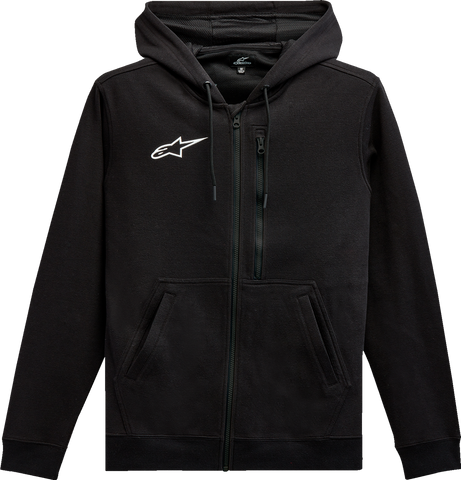ALPINESTARS Asymmetrical Zip-up Hoodie - Black - 2XL 12135103010XXL
