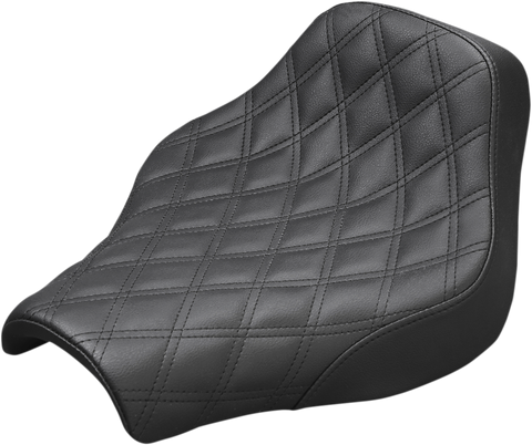 SADDLEMEN Renegade Solo Seat - Lattice Stitched - Black 818-30-002LS