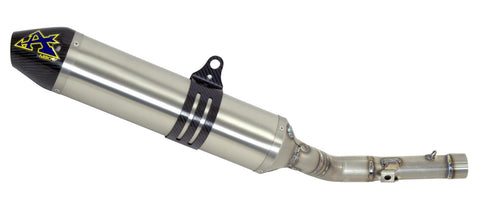 Arrow Um Dsr 125 Ex/ Malaguti Xsm-Xtm 125 Homolo.Aluminium Thunder Sil.With Welded Link Pipe For Original Or Arrow Coll. 52509ao