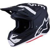 ALPINESTARS SM7 Helmet - Dasher - Matte Black/White - Large 8302226-1121-L