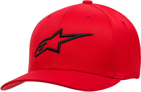 ALPINESTARS Ageless Curve Hat - Red/Black- Small/Medium 1017810103010SM