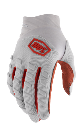 100% Airmatic Gloves - Silver - Large 10000-00042