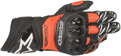 ALPINESTARS GP Pro RS3 Gloves - Black/Fluo Red - XL 3556922-1030-XL