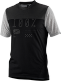 100% Airmatic Jersey - Short-Sleeve - Black/Charcoal - Medium 41312-057-11