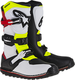 ALPINESTARS Tech-T Boots - White/Red/Yellow Fluorescent/Black - US 12 2004017-2351-12