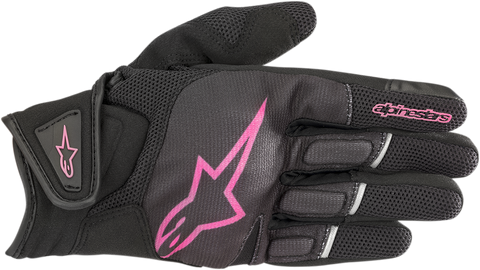 ALPINESTARS Women Stella Atom Gloves - Black/Fuchsia - Large 3594018-1039-L
