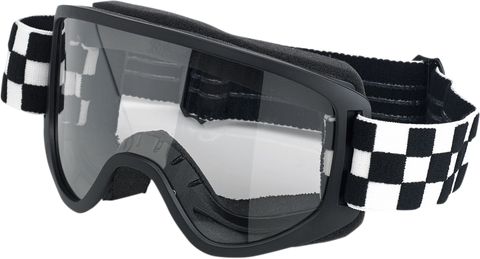 BILTWELL Moto 2.0 Goggles - Checkers - Black 2101-5101-014
