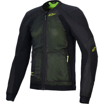 ALPINESTARS Troop-Air Jacket - Black/Fluo Yellow - Large 3301225-168-L