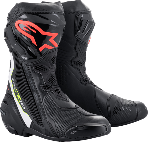 ALPINESTARS Supertech R Boots - Black/Red - US 8 / EU 42 2220021-1236-42