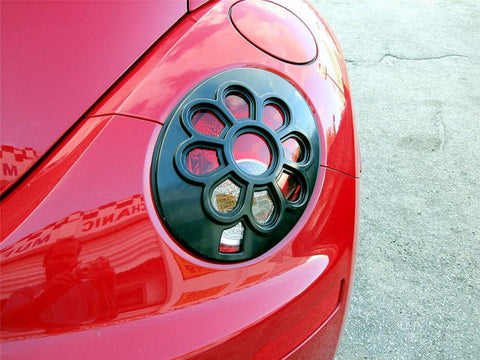 06-10 VW VOLKSWAGEN BEETLE DAISY FLOWER TAIL LIGHT COVERS 2 PIECES / PART # TLCVWBTD2