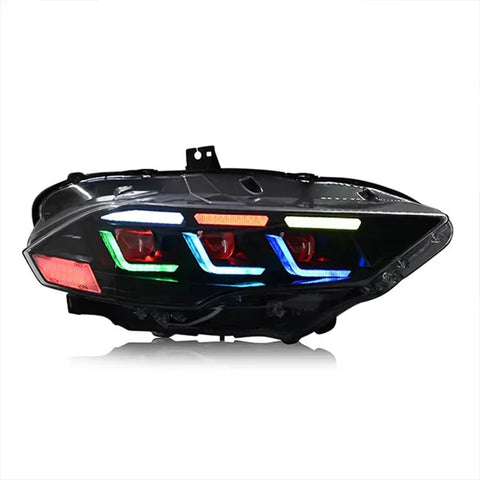 NTXGlow RGB Headlights S650 Style (2018-2023 Ford Mustang)