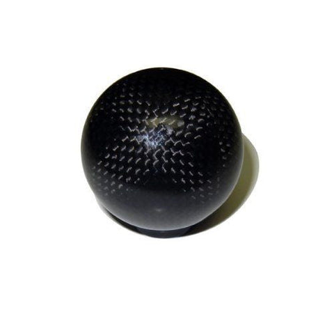 ROUND REAL CARBON FIBER SHIFT KNOB 2" DIAMETER