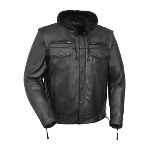 Nightstrike Men’s Motorcycle Leather Jacket