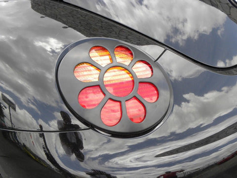 98-05 VOLKSWAGEN BEETLE DAISY FLOWER TAIL LIGHT COVERS 2 PIECES / PART # TLCVWBTD1