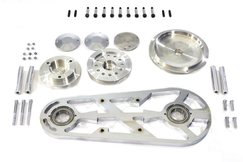 Belt Drive Outboard Support Kit Chrome with Hardware - V-Twin Mfg.