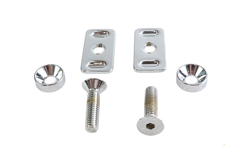 Chrome Swingarm End Plate Adjuster Hardware Kit - V-Twin Mfg.