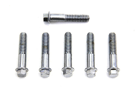 D-Ring Chrome Rocker Arm Cover Screw Set - V-Twin Mfg.