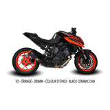 IN STOCK Austin Racing V3 BLACK ORANGE TIP    SLIP-ON 2014 - 2019 KTM SUPERDUKE 1290 R & 2016 - 2023 GT  AR52