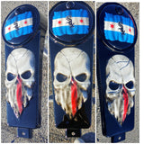 3D skull flag console