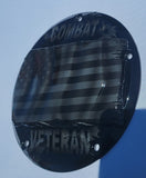 Combat Veteran ghosted flag Harley derby