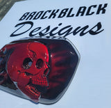 Harley Screaming skull pushing though air cleaner