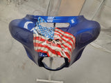 3D skull fairing batwing with American flag