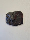 Backrest plate punisher with ghosted Army Veteran flag