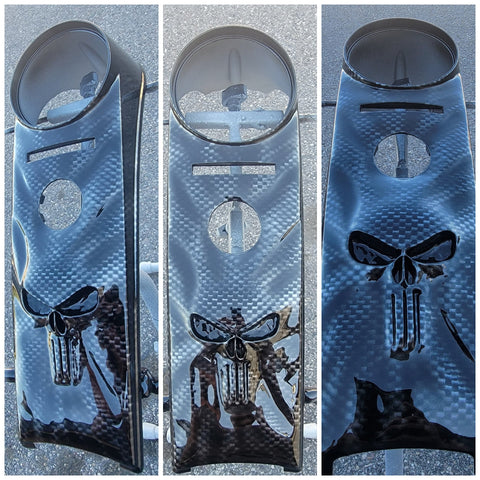 The Punisher console with carbon fiber theme