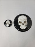3D Skull Harley derby and points cover