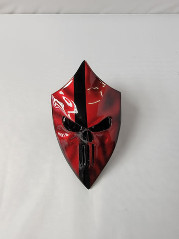 Punisher theme arrowhead shaped horn cover