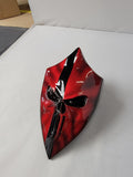 Punisher theme arrowhead shaped horn cover