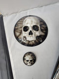 3D Ancient Skull derby and points cover