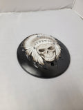 Skull warbonnet Victory/INDIAN primary Cover denim finish