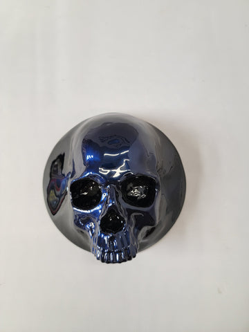 Ancient skull stretching through Honda Fury 14-21 derby cover