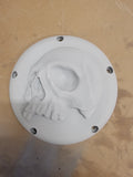 Harley Davidson derby cover twisted red skull
