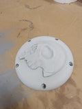 Harley Davidson derby cover twisted red skull