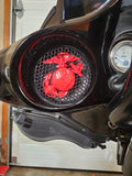 97-25+ Harley inner Touring 3D USMC speakers grill covers set