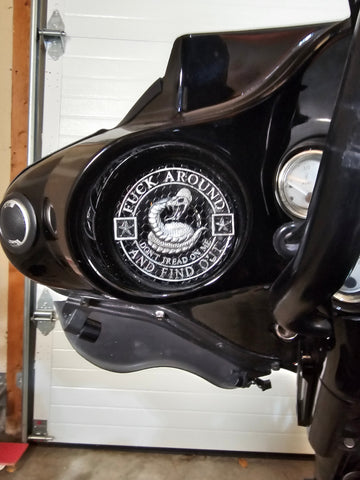 97-25+ Touring 3D Don't Tread on me speakers grill covers set