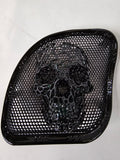 98-2024+ Road Glide 3D webbed Skull speakers grill covers set
