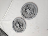 A set of POW MIA 14-23 Harley Davidson Touring Pack Speaker Grill Cover Guard