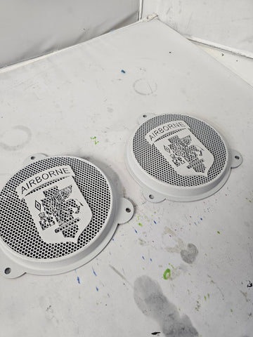 97-25+ Harley inner 3D SOUTHERN EUROPEAN TASK FORCE Airborne speakers grill covers set