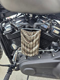 Draped American flag coil cover