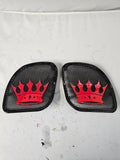 98 to 2024 Road Glide 3D crown speakers grill covers set